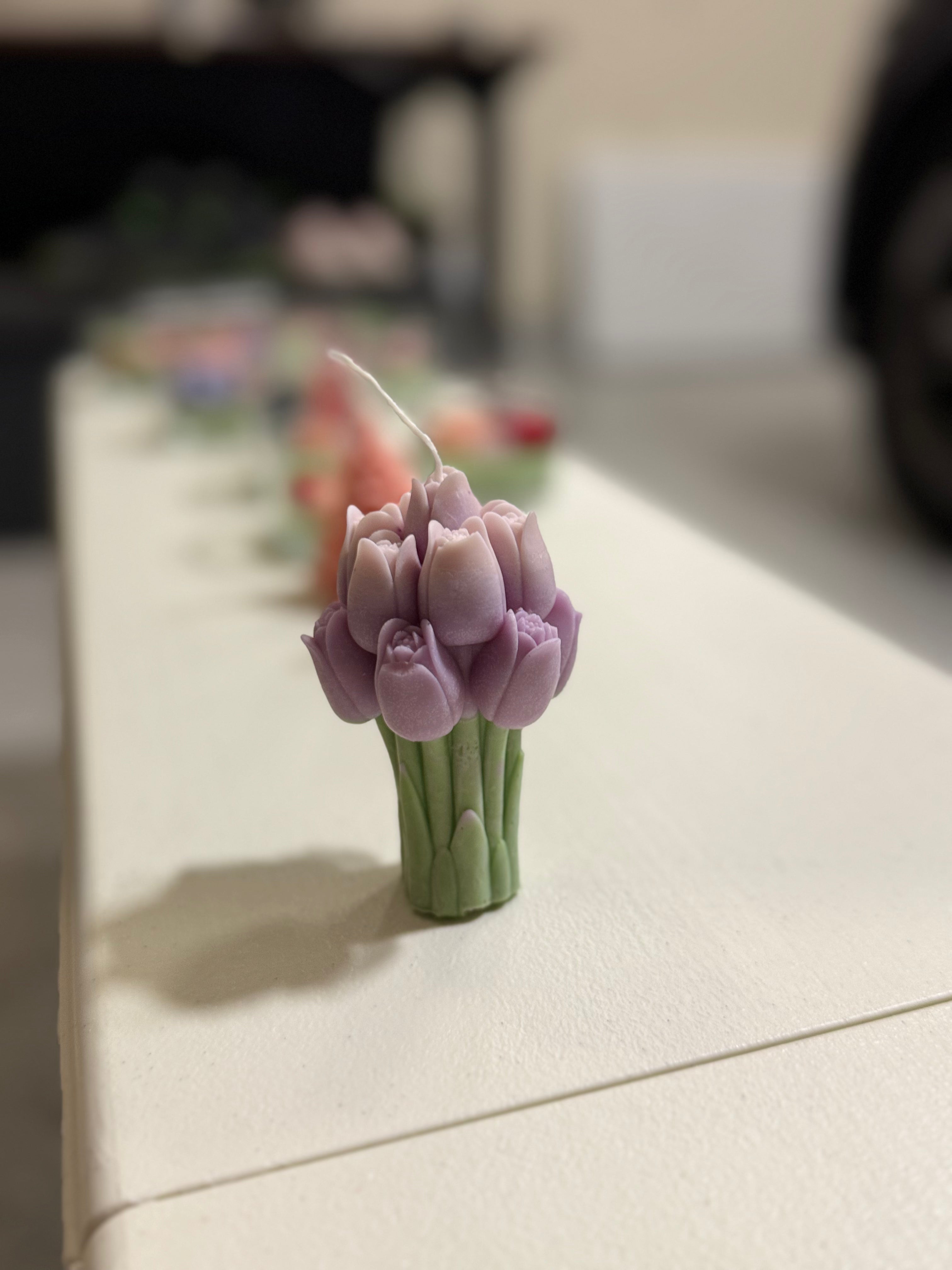 Handmade- Flower candles