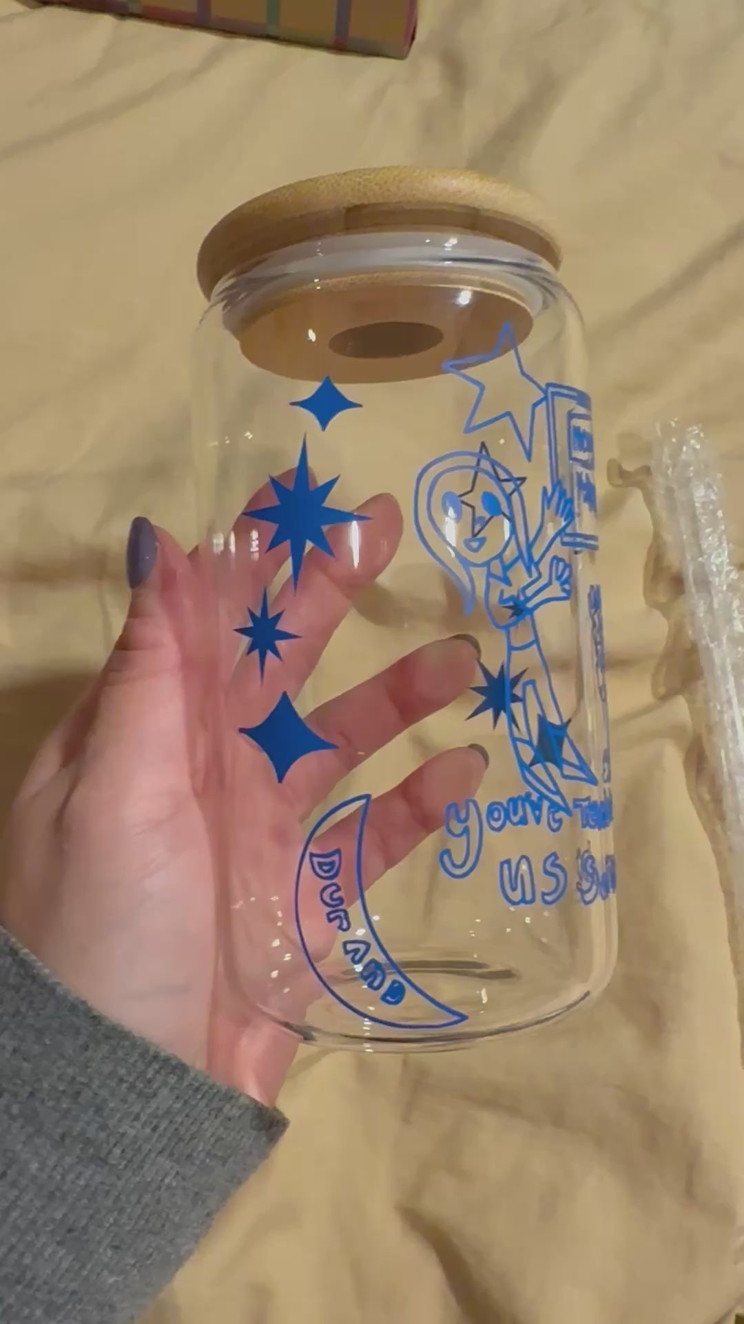 Handmade - custom glass tumbler 